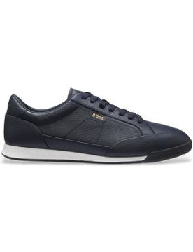 Para hombre. 50574126 Zapatillas de piel Nitan Lowp marino (40), Plano, Cordones, Casual