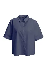 XL BOXY SHIRT COLLAR BLOUSE female