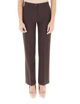 Pantalone misto viscosa MARRONE 52