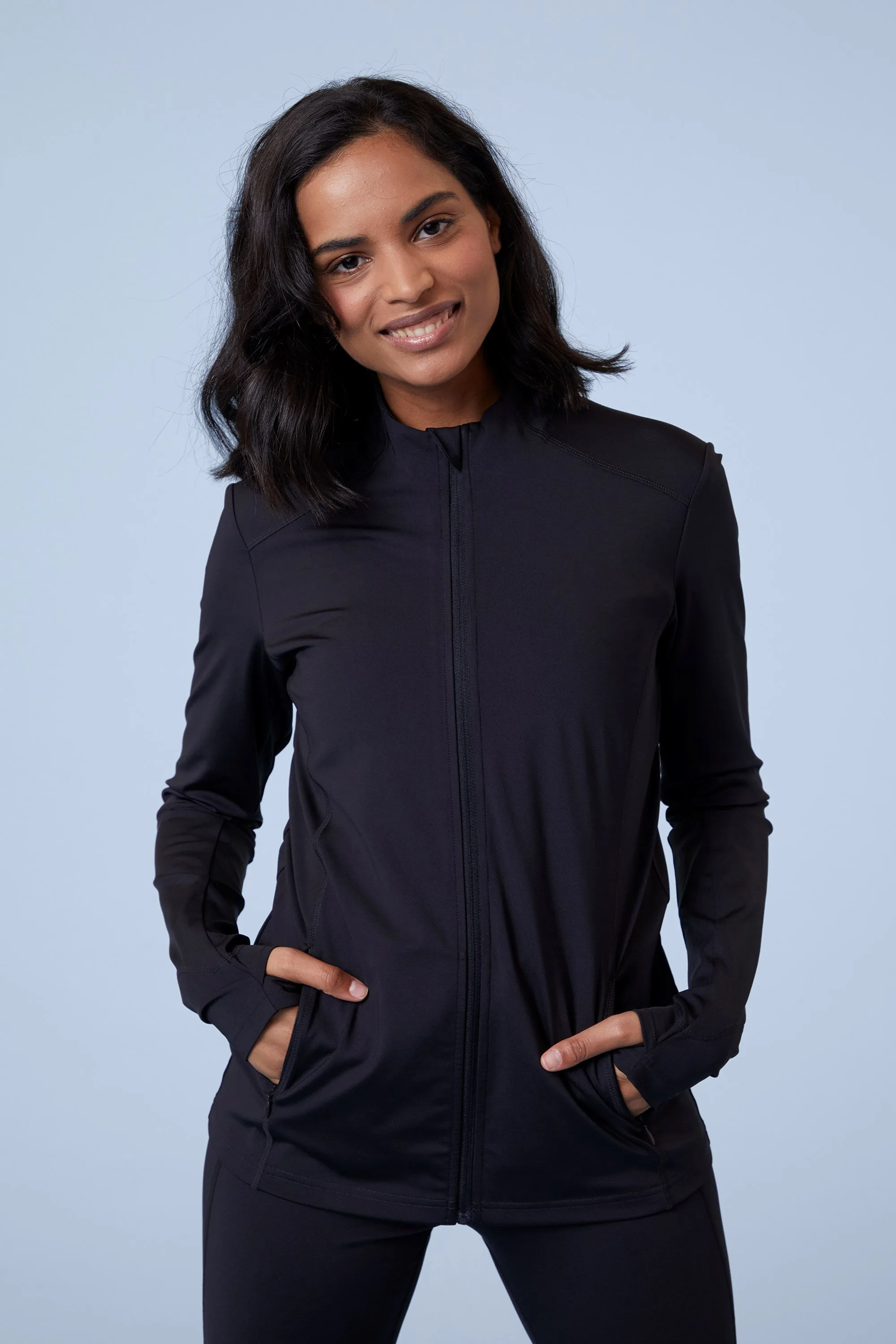 Action Shot Womens Midlayer - Black - Black - Size: 6 - ACTIVE - FashionsVida