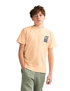 T-shirt à Manches Courtes B-1060-tsr675 Tropical Orange 11-12 Années Garçon - Petrol industries - FashionsVida