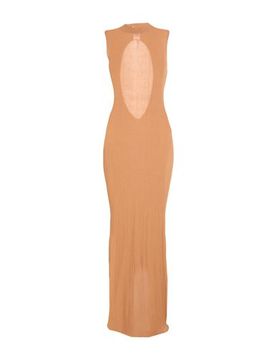 Maxi-Kleid Damen Braun M Damen