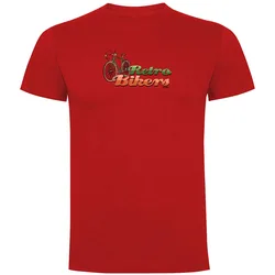 Maglietta A Maniche Corte Retro Bikers Red