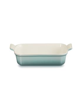 Fuente rectangular Tradition de gres 26x19cm/2,4l gris claro