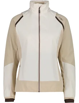 Woman jacket hybrid with detachable sleeves chaqueta softshell mujer Blanco (42) - CMP - FashionsVida