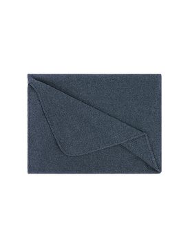 Manta de lana - Plaid Sophia 145x190cm Atlántico azul oscuro