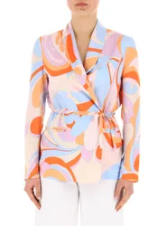 Blazer collo scialle MULTICOLOR S
