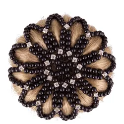 Haarknotennetz PEARL DIAMOND schwarz
