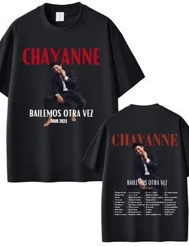 Chayanne Album Bailamos Otra Vez Tour 2025 T-shirts Men Women Clothing Casual Cotton Vintage Short Sleeve T Shirts Streetwear - Aliexpress - FashionsVida