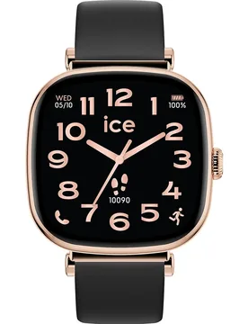 Ice Watch Ice Smart Sq 2.0 - Rose-Gold - Black Womens 025890 Silicone - One Size - Ice-Watch - FashionsVida
