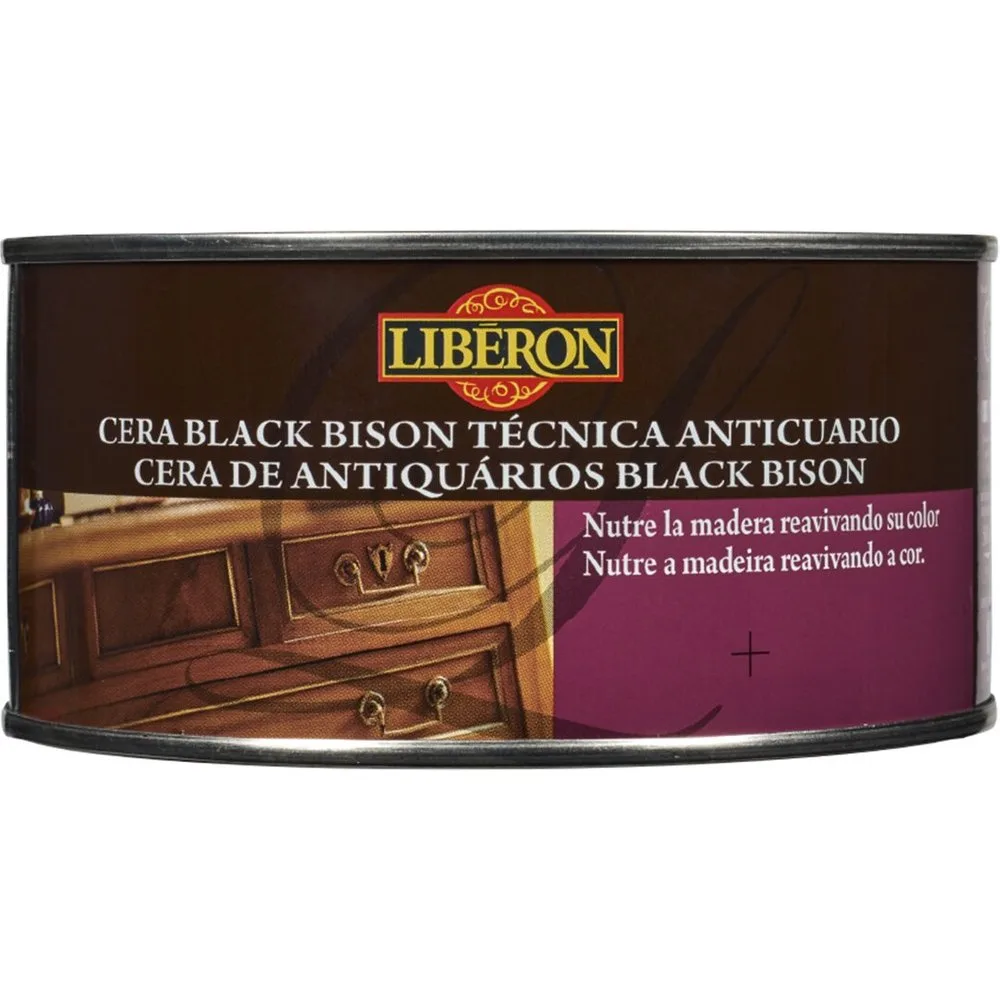 Cera Black Bison Técnica Anticuario 500 ml - Liberon - FashionsVida