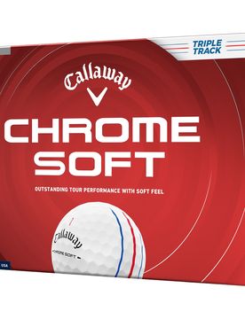 Golfbälle Chrome Soft Triple Track 2026 - 12er Pack, weiss