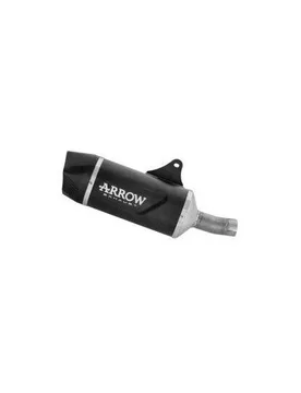 Terminale di Scarico Indy Race EVO alluminio Dark con taglia uni - Arrow - FashionsVida