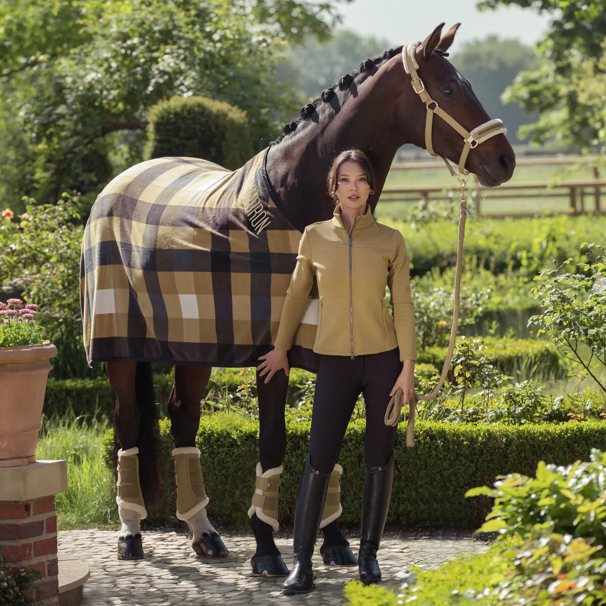 Abschwitzdecke FLEECE CHECK (Heritage2025) - Eskadron - FashionsVida