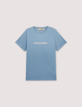 TRUSSARDI t-shirt uomo azzurro