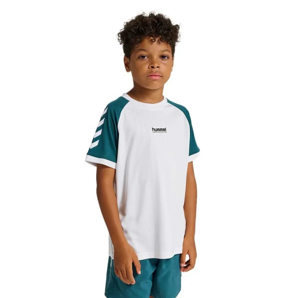 Maglietta A Maniche Corte Stripe White 104 cm - Hummel - FashionsVida