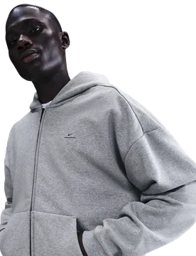 Standard Issue Uomo - Felpe con cappuccio Grigio - Taglia L - Pile di cotone L - Nike - FashionsVida