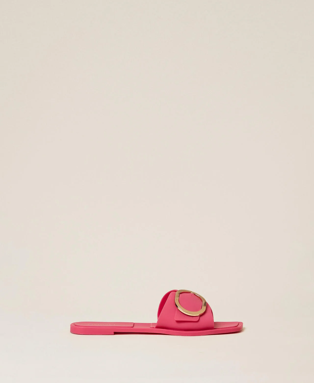 Sandales slides avec boucle siglée - TWINSET - FashionsVida