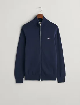 Cárdigan de hombre de algodón con cremallera - Gant - FashionsVida