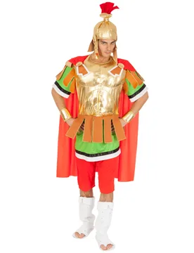 Römischer Legionär Herrenkostüm Asterix und Obelix gold rot - CHAKS - FashionsVida