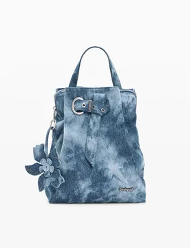 Petit sac à dos en denim BLUE U female - Desigual - FashionsVida