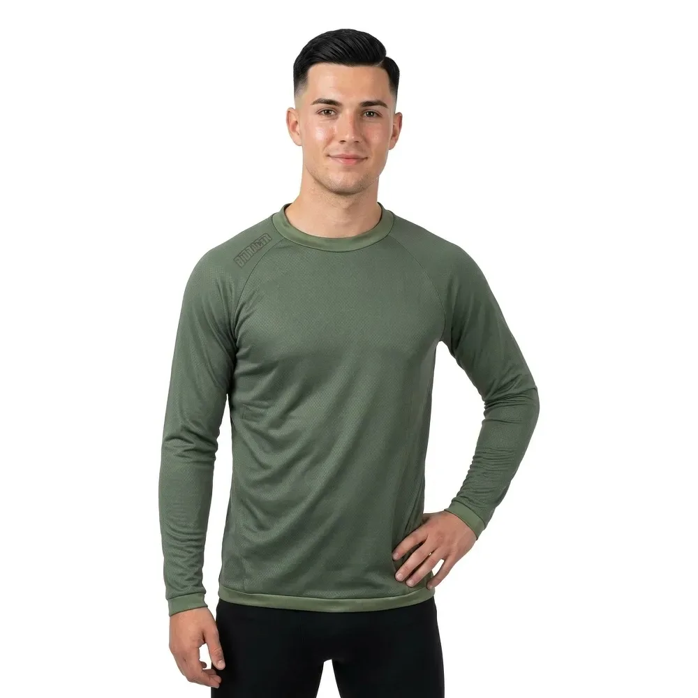 Maglia Da Enduro A Maniche Lunghe Tech Green Olive - Bioracer - FashionsVida