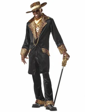 Pimp Daddy Checker Supa Mac Kostüm - KARNEVAL-MEGASTORE - FashionsVida