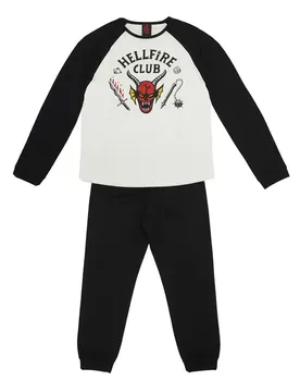 Pyjama à Manches Longues Stranger Things Black XL unisex
