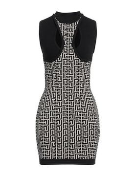 Minivestido Mujer Negro 38 Mujer