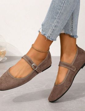 Zapatos planos de mujer vintage con diseño de hebilla, ligeros, de suela blanda y cómodos, bailarinas, Mary Janes, otoño 2025