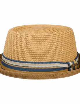Licano Toyo Pork Pie Straw Hat by - brown - Female - Size: XXL (62-63 cm) - Stetson - FashionsVida