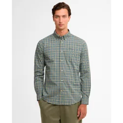 Camisa de hombre de cuadros y bolsillo lado izquierdo