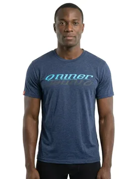 Maglietta A Maniche Corte Inversion Blue / Grey - Niner - FashionsVida