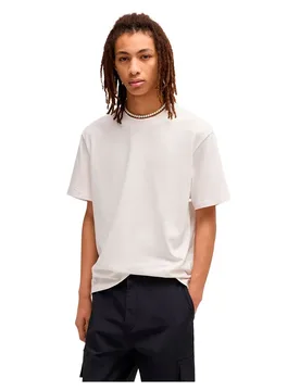 Hugo Maglietta A Maniche Corte Dapolino 1028326 01 Natural XS - Hugo Boss - FashionsVida
