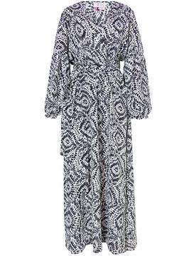 IZIA Vestido azul / negro / blanco