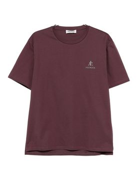 T-shirt a collo dell'equipaggio con logo