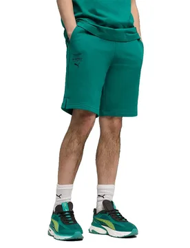 Pantaloni Corti Sportivi X Aston Martin F1 Essential Green Lux XL - Puma - FashionsVida