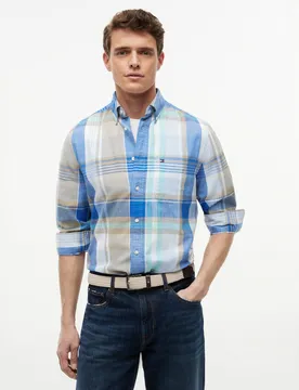 MADRAS SLUB LS SHIRT RF SHIRT male