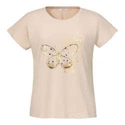 Shirt „Mariposa“ beige 3XL Damen