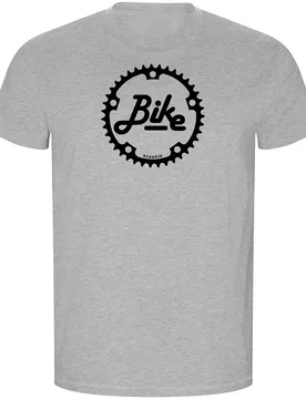 Maglietta A Maniche Corte Chainring Eco Heather Grey - Kruskis - FashionsVida