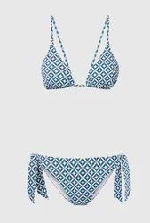Bikini due pezzi donna turchese