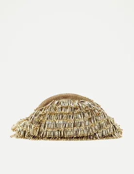 Bolso de fiesta con abalorios metalizados - Latouche - FashionsVida