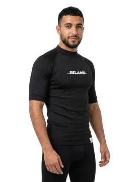 T-shirt à Manches Courtes Elastan Black 2XL
