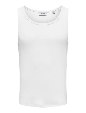 Herren Tank-Tops Weiß 515145