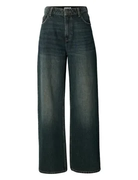Jeans - Ladies Regular Wide Leg Jeans - 29 bis 34 - für Damen - Größe 34 - blau - Frauen - female - Urban classics - FashionsVida