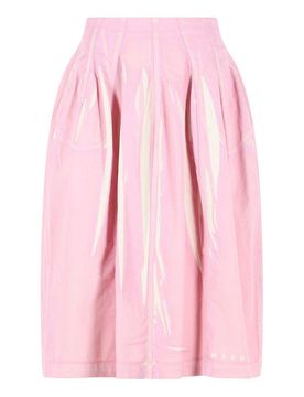 Marni Gonna in cotone rosa