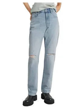 Jean Viktoria High Straight Fit Sun Faded Ripped Mirage Blue 26 - G-Star - FashionsVida