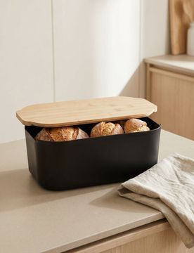 Contenitore porta-pane - nero