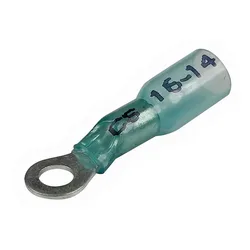 Heat Shrink Ring Terminal 9.52 Mm 25 Units Blue 16-14 GA unisex