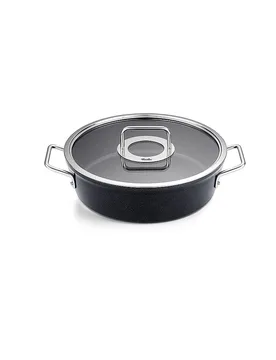 Kochtopf mit Glasdeckel ADAMANT 28cm/4,3l Antihaft/Schwarz negro - Fissler - FashionsVida